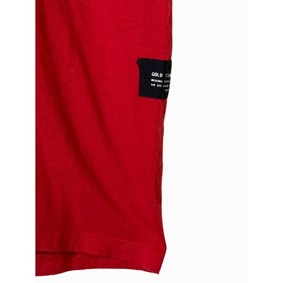 NYC Upstanders Red Men's Short Sleeve Cotton Tee Sheet Medium - Picture 2 of 9